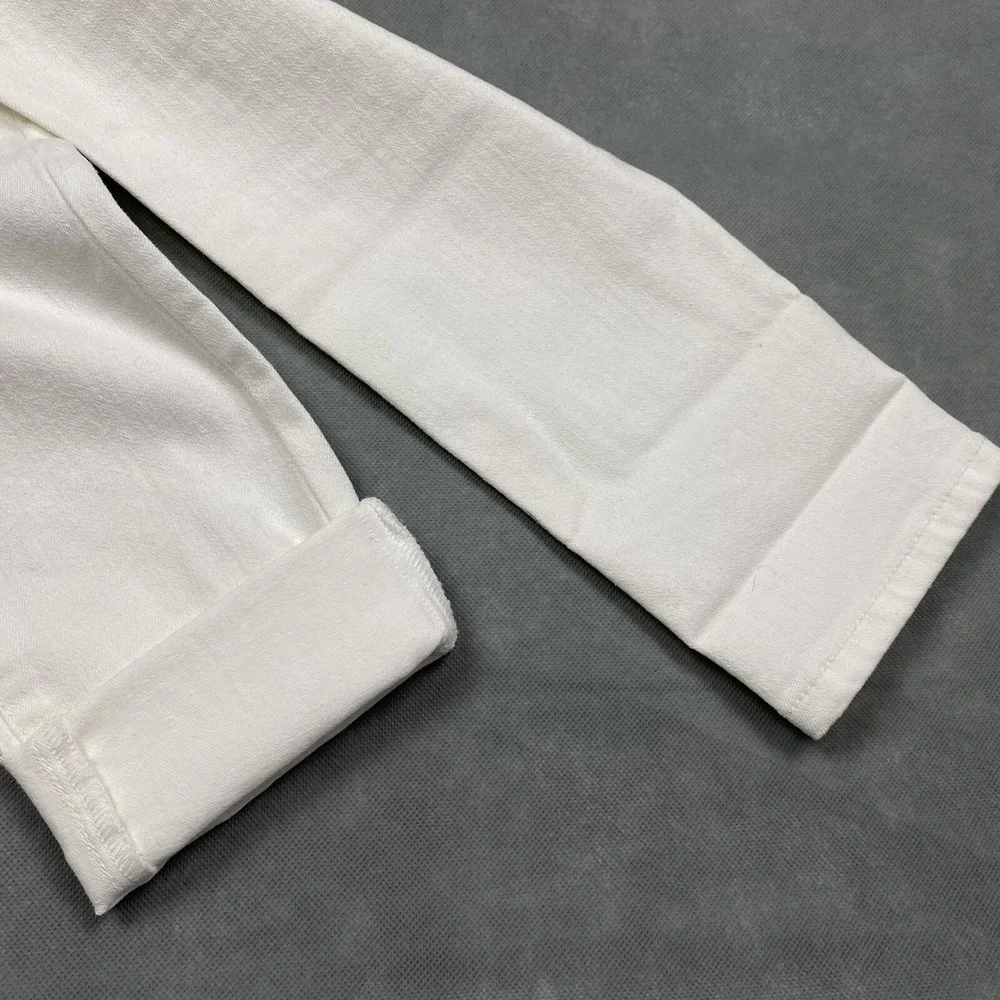 Matilda Jane Slim Straight Floral Waistband Jeans Womens 4 White‎